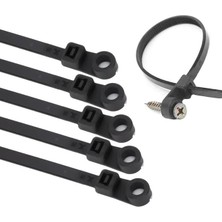 Ett PM-26326 Vida Delikli Kablo Bağı Plastik Kelepçe 100LÜ Paket Siyah 2.5X100MM