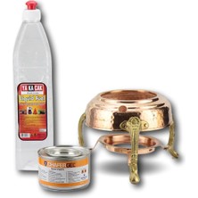 Özbience Şık Kırmızı Bakır Osmanlı Ocağı, Küçük Boy, Dekoratif ve Zarif Tasarım