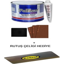 Serenity Haven Polikor 450 Gr Setli Polyester Çelik Macun Ahşap Malzeme Zımpara ile Pürüzsüz Yüzey Sağlar