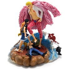 HERŞEYBURDAMODA Anime One Piece Luffy ve Donquixote Figürü