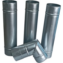 Özbience Kamp Sobası Yedek Boru ve Dirsek Seti, 3 Boru ve 1 Dirsek