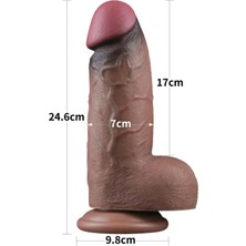 Skygo 9.5'' Dual Layered Silicone Cock XXL 24.5 cm