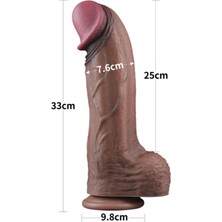 Skygo 13'' Dual Layered Silicone Cock XXL 33 cm
