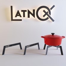 Özbience 34 cm Kamp Ocağı ile Ateş Üstü Izgara, Pratik ve Dayanıklı Kamp Malzemesi