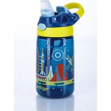 Özbience Şık ve Dayanıklı 420ML Uzay Temalı Metal Matara, Pratik ve Hafif Tasarım