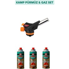 Özbience 3'lü Bütan Propan Gaz Kartuşu 400 Ml, Kamp Pürmüz Için Uyumlu