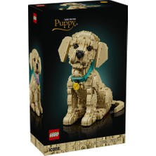 LEGO Icons Yavru Golden Retriever 11384 - Yetişkinler Için Koleksiyonluk ve Sergilenebilir Yapım Seti (2102 Parça)