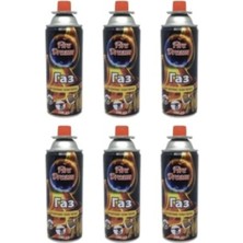 Özbience Bütan Propan Kamp Gaz Kartuşu 220G/400ML 6'lı Set, Dayanıklı ve Güvenli Kullanım