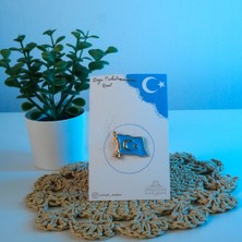 Doğu Türkistan Bayrağı Rozeti