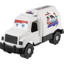 Getittir Ambulans Ekip Arabası - Plastik 27CM - KS-781 (Lisinya)