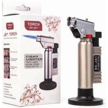 Getittir Torch Jet Gazlı Pürmüz Doldurulabilir Tabancalı Alevli Çakmak ( Lisinya )