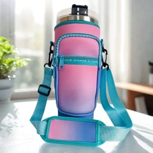 Özbience Pipetli Termos Kılıfı 1.18 L Omuz Askılı Fermuarlı ve Cepli