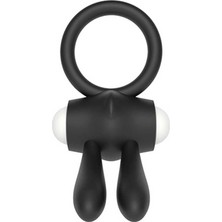 Skygo LoveToy Klitoris Uyarıcılı Titreşimli Silikon Penis Halkası