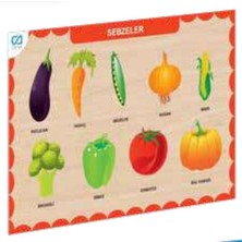 Getittir Ahşap Sebzeler Eğitici Set