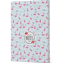 Getittir Flamingo 4 - Yan Boyamalı Çizgili Defter