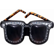 Parti Sürprizi Siyah Gözlük Şekilli Folyo Balon 1 Adet