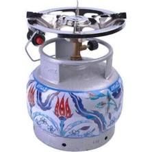 Özbience Taşınabilir Çakmaklı Kamp Ocağı, Turbo Başlık Dar Çember Piknik Tüpü