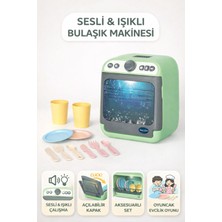Magicway Sesli Işıklı Aksesuarlı Su Hazneli Oyuncak Bulaşık Makinesi Seti Evcilik ve Mutfak Oyun Seti