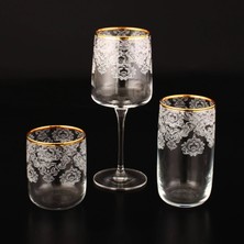 Abka Kristal 18 Prc Sofra Takımı Helena 3mm Altın