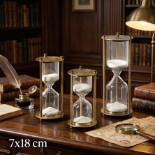Hsc Bilişim Dekoratif Cam Kum Saati 7X18 cm