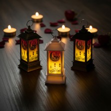 İlkyaz Fashion Ramazan Temalı Küçük Kare Kubbe LED Lamba