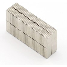 Getittir 20 Adet 15X10X1.5 mm Köşeli Neodyum Mıknatıs N35 Magnet Dayanıklı Nikel Kaplama ( Lisinya )