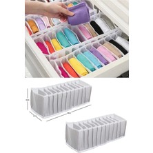 Pazarcan Akordiyon Çekmece Düzenleyici Organizer 10 Gözlü M Beden Çorap Çamaşır Havlu Düzenleyici