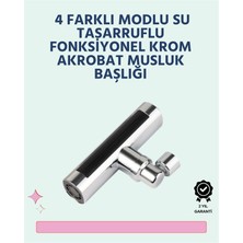 Getittir Krom Kaplamalı Çok Fonksiyonlu Musluk Başlığı | Paslanmaz Malzeme - Lisinya
