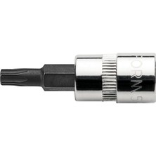 1/4" Delikli Torx Uçlu Lokma T8X37MM, Dayanıklı ve Kullanışlı Araç Parçası