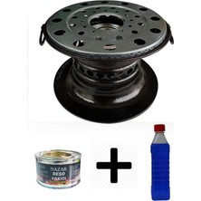 Özbience Jel Yakıtlı Osmanlı Ocağı, Kamp ve Dış Mekan Isıtıcı, 0.5 Litre Jel Hediye