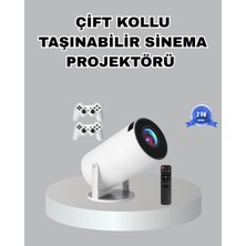 Getittir Taşınabilir Projeksiyon Cihazı 4K Destekli Wi-Fi Kablosuz Ekran Yansıtma - Lisinya