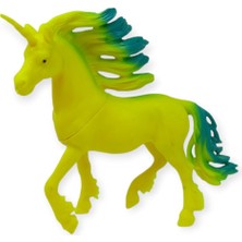 Getittir Çiftlik Hayvanları Serisi - Efsanevi Unicorn 12 cm - Sarı - Yeşil (Lisinya)