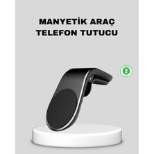 Getittir Manyetik Araç Telefon Tutucu 360° Dönebilen ve Sarsıntısız Güçlü Mıknatıslı - Lisinya