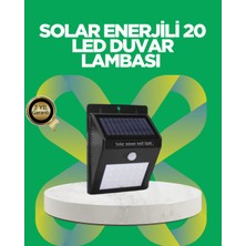 Getittir Solar Enerjili 20 LED Hareket Sensörlü Duvar Lambası - Lisinya