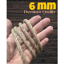 6mm Altın Renkli 100 mt Jut Halat ve Ip Seti, Güçlü ve Dayanıklı