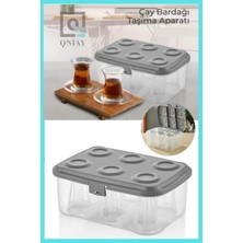 Özbience Taşıma Kutusu, 6 Bardak Kapasiteli, Kamp ve Piknik Seti, Bardak Koruma