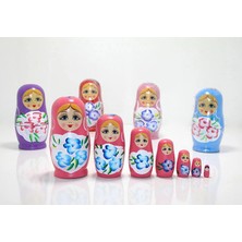 Getittir 7'li Ahşap Matruşka ALK1202 - Lisinya