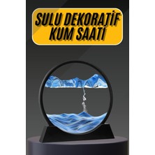 Getittir 3D LED Işıklı Kum Saati Gece Lambası Hareketli Sulu Kum Saati Dekoratif - Lisinya