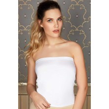 Aria's Closet Arias Closet Pamuklu Askısız Straplez T-Shirt