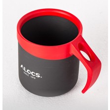 Özbience Kırmızı 400ML Isı Yalıtımlı Termal ve Şeffaf Kapaklı Bardak