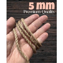 5 mm 100 M Jüt Halat Ip Dekoratif Hasır ve Kendir Ipi