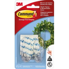 3M Command Orta Boy Şeffaf Askı 2'li (17091) 2 Adet
