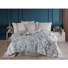 Wovna Çift Kişilik Poplin Nev Anabel Turkuaz