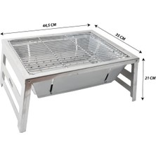 Özbience Krom Katlanabilir Mangal, Pratik ve Dayanıklı, Kolay Taşıma ve Kullanım