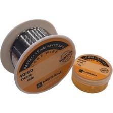 Lehim Teli ve Pastası Seti, 40X60 Mm, 10 Gr, Hassas ve Kaliteli Malzeme