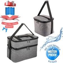 Özbience 2'li Yalıtımlı Termal Çanta Seti, Kamp ve Piknik Için Ideal