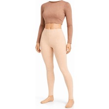 Belpa Likralı Kadın Uzun Tayt %95 Pamuk %5 Likra 3 Adet Tayt