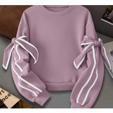 Arben Boutique Kadın Uzun Kollu Ara Biye ve Fiyonk Detay Bluz