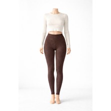 Belpa Sıla Sella Fitilli Yüksek Bel Spor Tayt