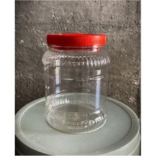 Özbience Şeffaf 1,5l Plastik Turşu ve Salça Saklama Bidonu